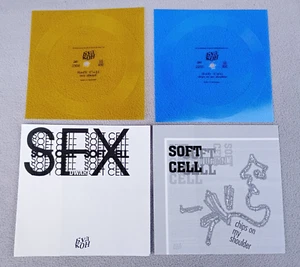 SOFT CELL 2 x RUSSIAN 5" FLEXIDISCS Chips On My Shoulder + Sex Dwarf NEW WAVE - Picture 1 of 3