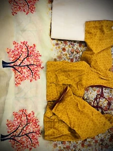 Saree with stitched blouse and paiti Cort - Picture 1 of 10