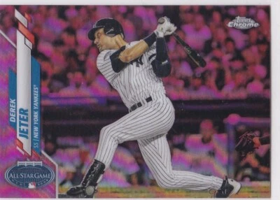 DEREK JETER New York Yankees 2009 Topps Chrome Update RARE PINK REFRACTOR CARD! - Image 1 of 2