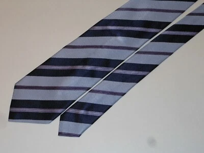 Pal Zileri made in Italy colorful striped thick silk tie . #TNR421-8 - Imagem 1 de 4