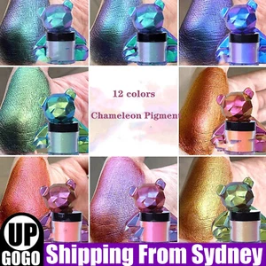 12Pcs Chameleon Pearl Powder Pigment Color Shift Mica Powder Epoxy Resin Craft - Picture 1 of 12