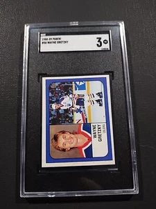 1988-89 Panini Wayne Gretzky Edmonton Oilers HOF #58๐๐๐ฅ SGC 3 - Picture 1 of 2