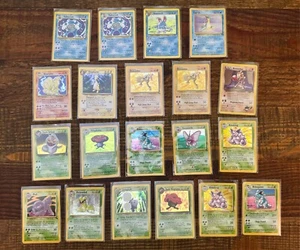 🔥 20x WOTC Holo Rare Pokémon Card Lot – Vintage! 2x Poliwrath, Lapras, Ninetale - Picture 1 of 23