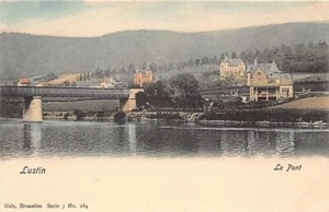 Belgique - LUSTIN (Namur) Le Pont - Ed. Nels Série 7 N. 184 Aquarellée - Picture 1 of 2