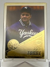 22kt Gold 1999 World Series MLB Card #4 New York Yankees Joe Torre