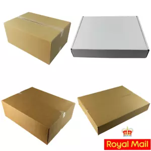 MAXIMUM SIZE ROYAL MAIL SMALL PARCEL CARDBOARD POSTAL BOXES FOR POSTING POSTAGE - Picture 1 of 11