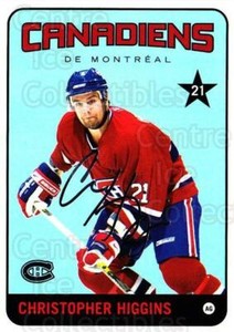 2006-07 Montreal Canadiens Nestle #18 Christopher Higgins