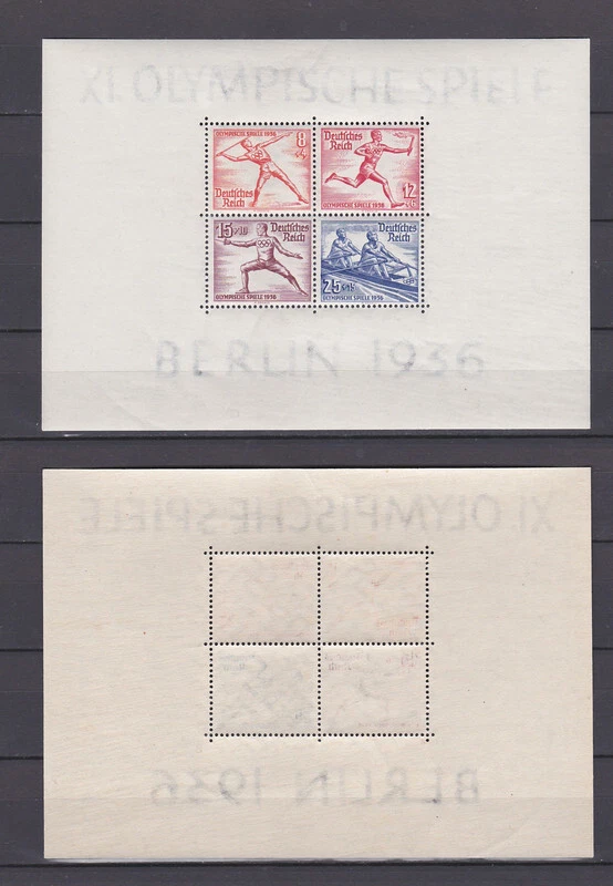 GERMAN REICH 1936 Olympic games Berlin - Sheet Mint ** B92 (Mi.631 Block6) - Image 1 of 1
