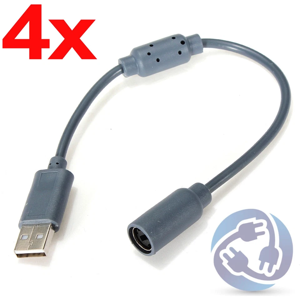 4X Cable USB Breakaway para Controlador de PC Xbox 360 con Cable Guitar Hero Rock Band Foto 1 de 4