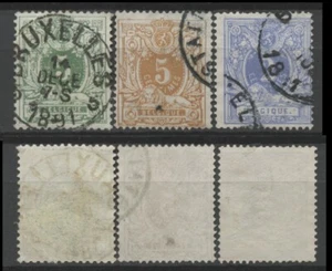 No: 78077 - BBÉLGICA - LOTE DE 3 SELLOS ANTIGUOS - ¡USADO!¡! - Imagen 1 de 1