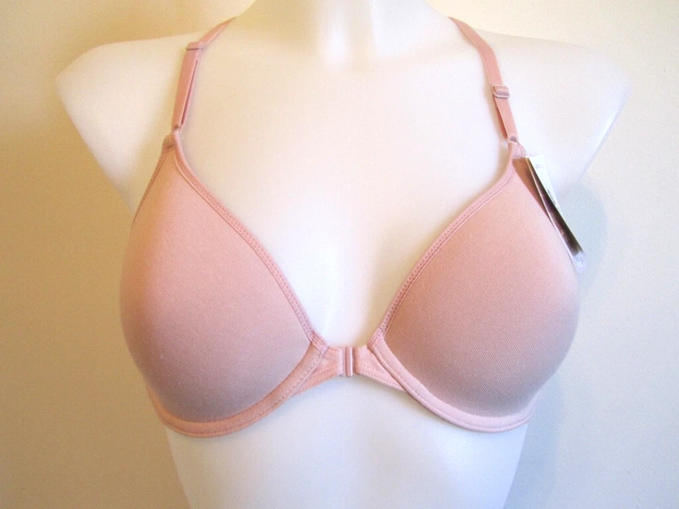 b.tempt'd by Wacoal 953219 Size 32D Front Close T-Shirt UW Bra Rose Smoke