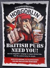 Wychwood Brewery new British Pubs Need You! A2 poster  homebar mancave 2012