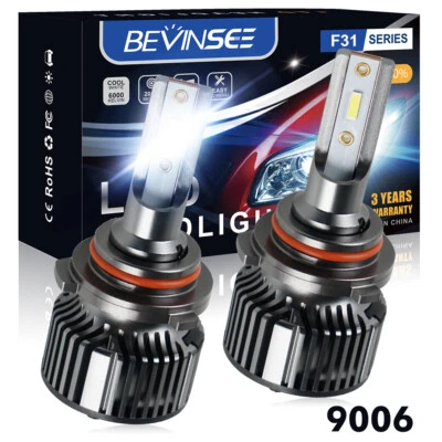 9006 HB4 LED Headlight Bulbs 600K Low Beam For Mitsubishi Lancer VIII 2007-2024 - Image 1 of 4