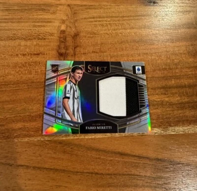 Fabio Miretti 2022-23 Panini Select Serie Silver Prizm Patch Relic NRMT+ Rookie - Image 1 of 2