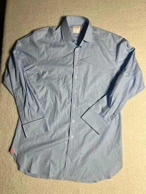 Camisa de vestir rosa para hombre London puño francés azul claro talla 16 Foto 1 de 4