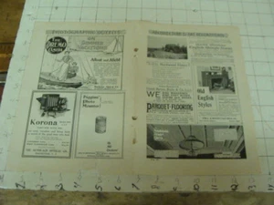 1800's orig. full sheet double sided w ads: KODAK; NORTHROP STAMPED CEILING - Picture 1 of 7