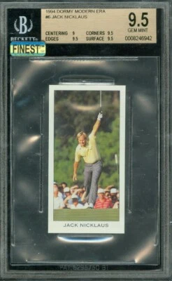 1994 DORMY ERROR # 6 JACK NICKLAUS BGS 9.5 MAC FINEST GRADED 172 ISSUED * - Image 1 of 2