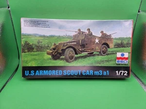 ESCI 1/72 Model US Armored Scout Car M3 A1 Truck SEALED Unbuilt WWII Model Kit - Picture 1 of 7