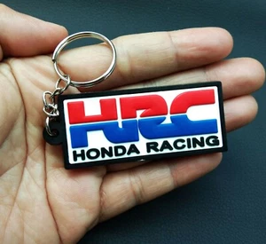 Honda HRC Racing Keychain Rubber Motorcycle Racing Keyring Collectable Gift #04 - Picture 1 of 10