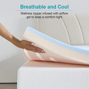 Twolike Memory Foam Pillows Queen Size Set of 2 Pack, Adjustable Cooling Pillow - Picture 1 of 11