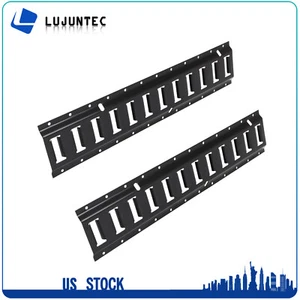 2 Pack 2' E Track Tie Down Rail Kit Black For Truck Trailer Loads Up to 2000 lb - Bild 1 von 12