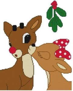 CROSS STITCH+ CRAFT PATTERN CROSS STITCH+ CRAFT PATTERN Rudolph Reindeer Clarice - Picture 1 of 15