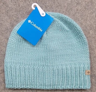 Columbia Beanie Adult One Size Blue Knit Cascade Peak II Hat Outdoor Ski Hike - Image 1 of 4