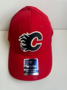 Original Calgary Flames NHL Hat NEW Fanatics Strech Fit Size M-L - Picture 1 of 6