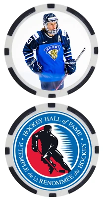 RIIKKA SALLINEN - HOCKEY HALL OF FAMER - COLLECTIBLE POKER CHIP - Image 1 of 2