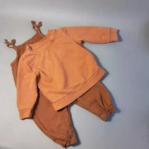 CAT & JACK & GAP Baby Gr. 3-6M Overall Set 2-teilig Kürbis Orange Urlaub Fallcore - Bild 1 von 8