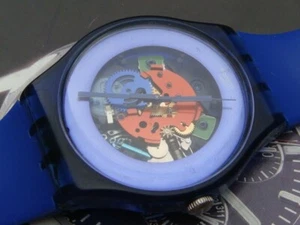 Swatch watch Swiss large size gents vintage quartz skeleton IP 25 2011 watch - Picture 1 of 9
