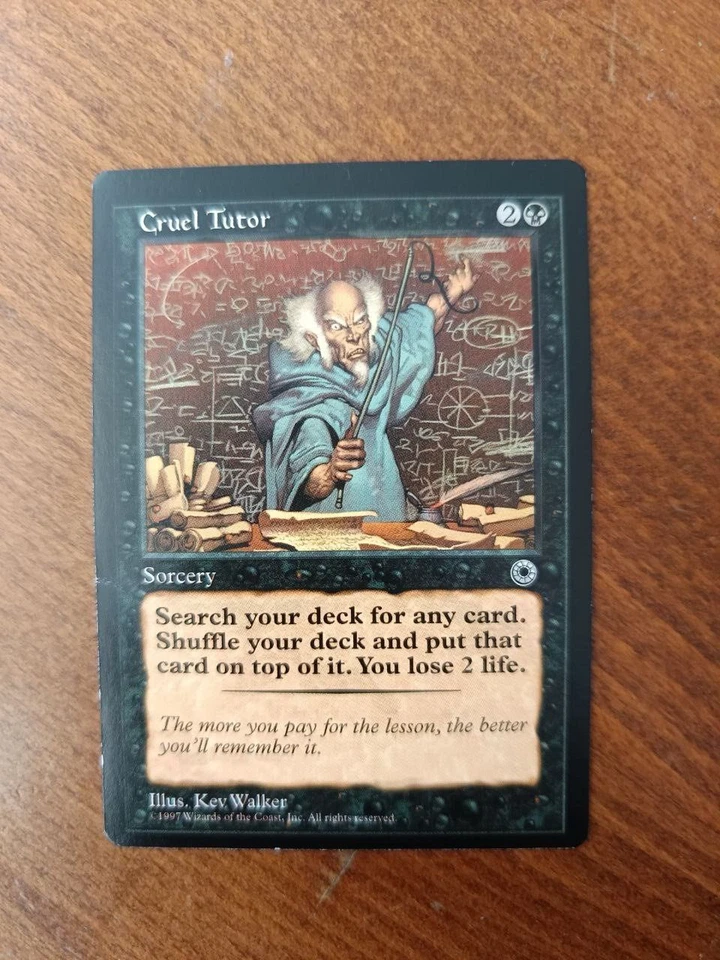 Cruel Tutor, Portal, MTG, MISCUT, Rare, Magic The Gathering (LP) - Image 1 of 4