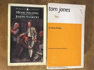 Henry Fielding 2 Book Lot Vintage Paperback Tom Jones Joseph Andrews Literature - Picture 1 of 5