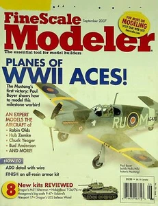 Fine Scale Modeler Magazine September 2007 Planes of WWII Aces! - Picture 1 of 3