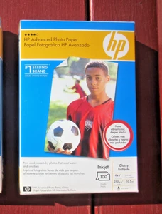 HP Q7906A Tintenstrahldrucker glänzend 4 x 6 Zoll Fotopapier Advanced 100 Blatt - Bild 1 von 8