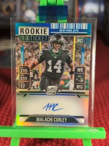 2024 CONTENDERS OPTIC No.111 Malachi Corley ROOKIE BLUE PRIZM AUTO #67/75 - Picture 1 of 6