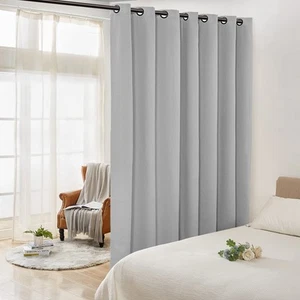 Privacy Room Divider Curtain, Wall Divider for Room Separation, Extra Wide Bl... - Picture 1 of 6