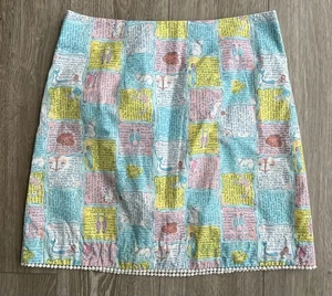 Lilly Pulitzer Zodiac Horoscope Print Skirt Size 4 - Picture 1 of 3