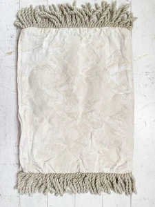 Vintage RARE Laura Ashley Cherub angel tapestry Brocade Silver Cushion Cover - Picture 1 of 9