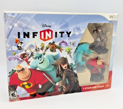 Disney Infinity Starter Pack Wii U Juego Set-Completo con Juego y Figuras - Caja Usada Foto 1 de 4