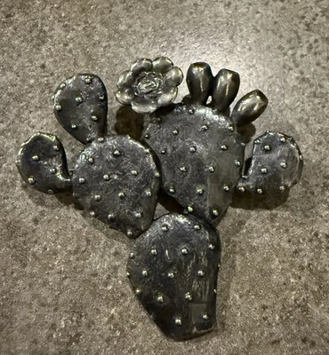 Broche Colgante James Avery Retirado Pera Espinosa Cactus En Flor Esterlina 925 Foto 1 de 4