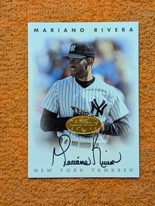 1996 Foglia Firma Serie Mariano Rivera Bronzo Autografo New York Yankees HOF - Foto 1 di 11