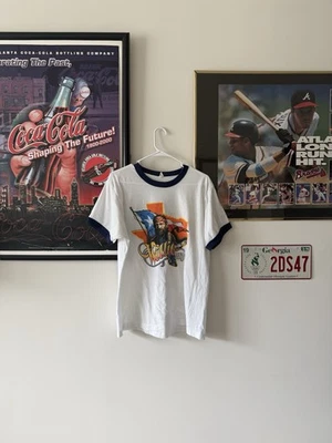 Camiseta con timbre vintage de la gira Willie Nelson de Screen Stars años 80 Foto 1 de 4