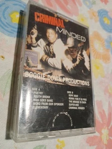 Cassette Tape, Sealed - Criminal Minded, Boogie Down Productions Tested Works - Picture 1 of 5