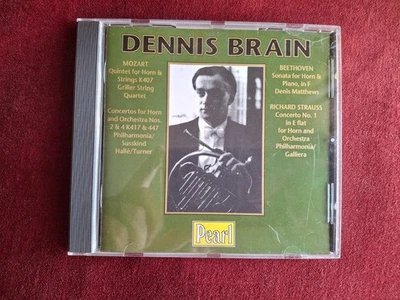 MOZART: HORN QUINTET + BEETHOVEN, STRAUSS.  CD.  DENNIS BRAIN, GRILLER QUARTET - Image 1 of 2