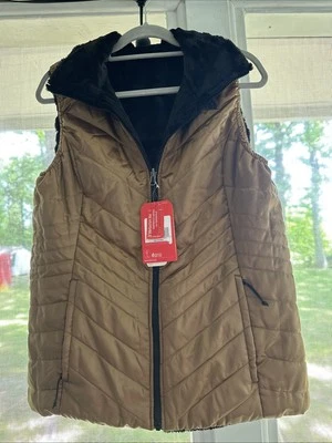 The North Face Women’s Mossbud Swirl Vest Multicolor Reversible Large NWT - Image 1 of 4