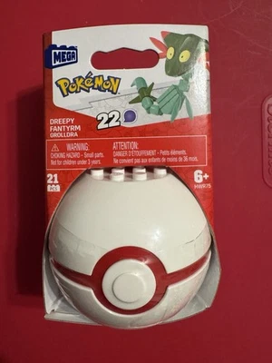 Mega Construx Pokemon Series 22 DREEPY FANTYRM Premier Ball 21 PCS HWR75 - Image 1 of 4