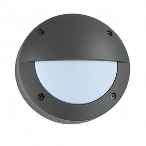 Garden Wall Light Fixture Mini Bulkhead Round Eyelid Design IP65 Waterproof - Picture 1 of 9