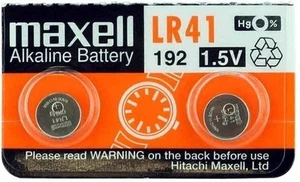 2 pilas alcalinas de pila de botón Maxell LR41/192/AG3/V3GA 1,5 V - Imagen 1 de 1