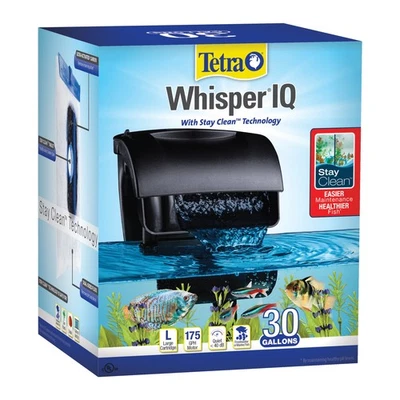 Tetra Whisper IQ Power Filter 30 Gallons, 175 GPH, With Stay Clean Technology - Image 1 of 4